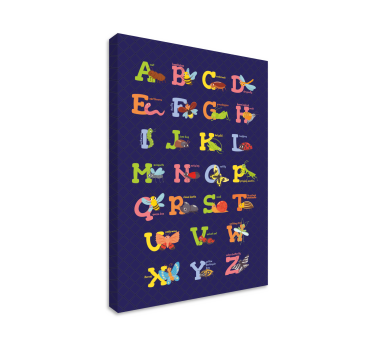English alphabet Letter Canvas wall art - TenStickers