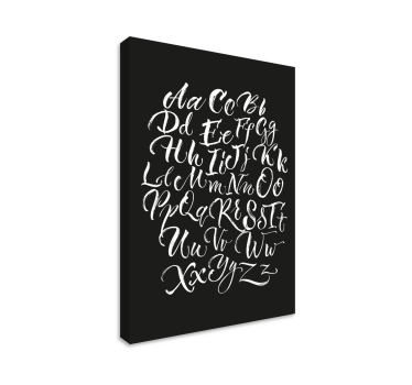 Old style alphabet Letter Canvas wall art - TenStickers