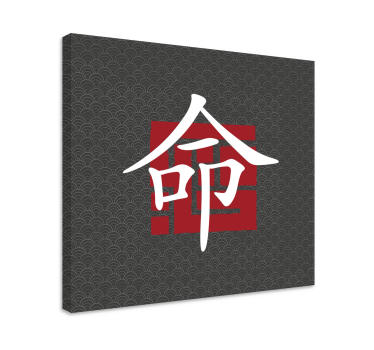 japanese letters Letter Canvas wall art - TenStickers