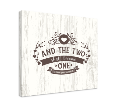 Vintage bedroom quote canvas art - TenStickers