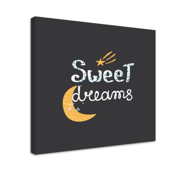 sweet dreams bedroom canvas art - TenStickers