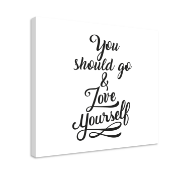 Love Yourself Song Lyric Music canvas wall art - TenStickers