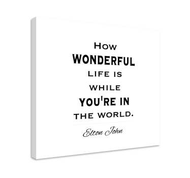 Your Song lyrics music canvas wall art - TenStickers