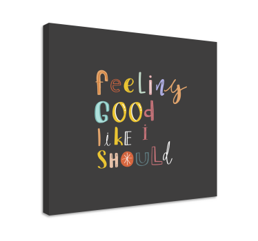 Song Lyrics feeling good Music canvas wall art - TenStickers