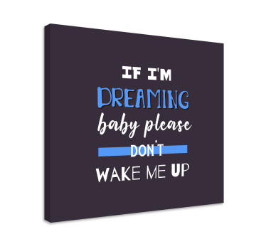 Song Lyrics dreaming Music canvas wall art - TenStickers
