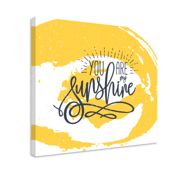 Song my Sunshine Music canvas wall art - TenStickers