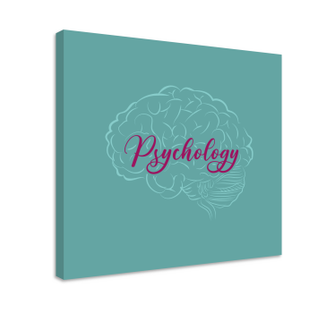 Psychology Brain modern art prints on canvas - TenStickers