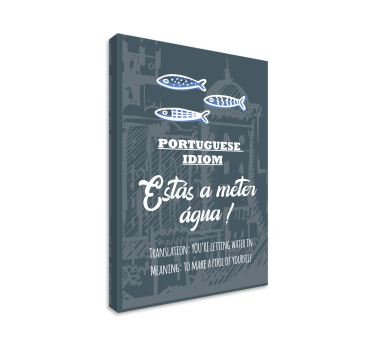 Portugese saying translation Idiot wall art quote prints - TenStickers