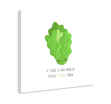 Funny quote with lettuce wall art quote prints - TenStickers