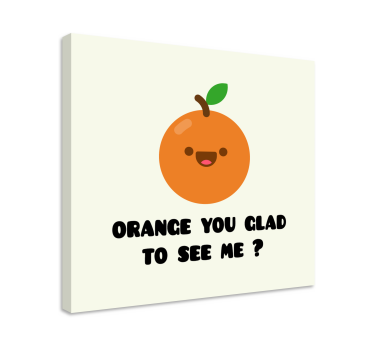 Funny quote with Orange wall art quote prints - TenStickers