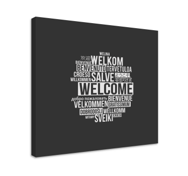 Quote canvas - a warm embrace for all - TenStickers