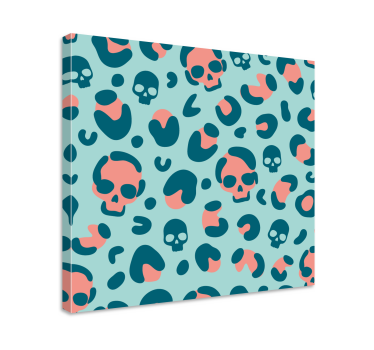 Quote canvas with skull pattern design - TenStickers