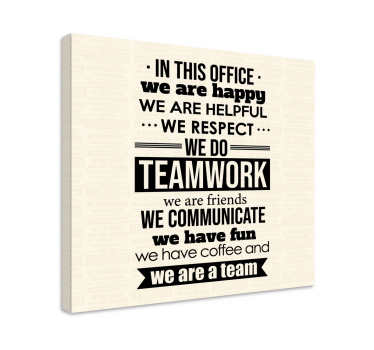Motivational Job Quotes inspirational canvas - TenStickers
