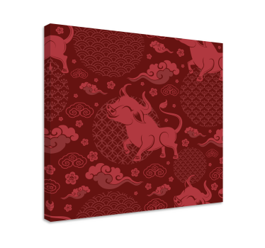 Chinese style vintage pattern vintage wall prints - TenStickers