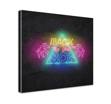 Back to the 80s logo wall art quote prints - TenStickers