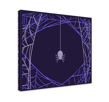 Quote canvas spider web concentration - TenStickers
