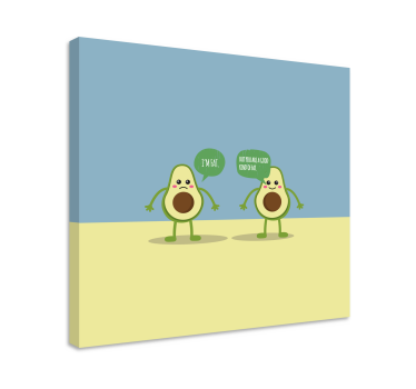 Avocado Good Fat Quote wall art quote prints - TenStickers
