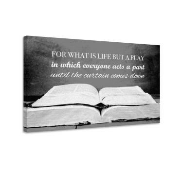 Quote canvas life's playbook - TenStickers