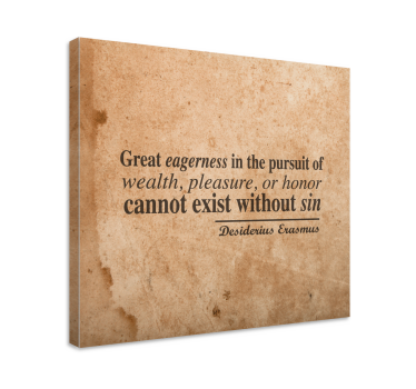 Quote canvas of ambition and prosperity - TenStickers