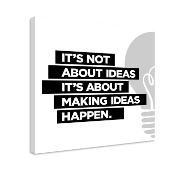 Text about ideas inspirational canvas wall art - TenStickers