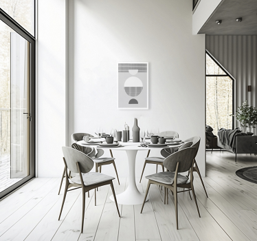 Nordic style dining room canvas art - TenStickers