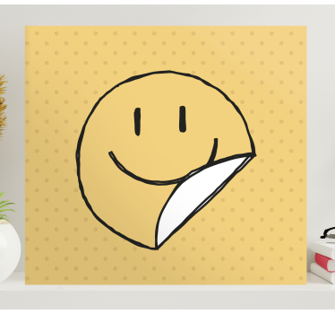 Abc canvas wall art smiley face canvas art - TenStickers