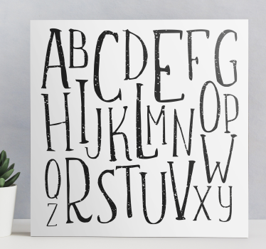 Alphabet letters Letter Canvas wall art - TenStickers