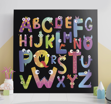 Children's alphabet Letter Canvas wall art - TenStickers