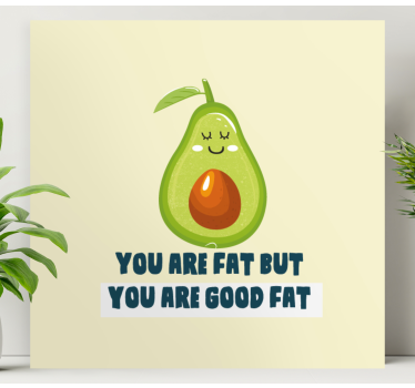 Funny quote with Avocado wall art quote prints - TenStickers