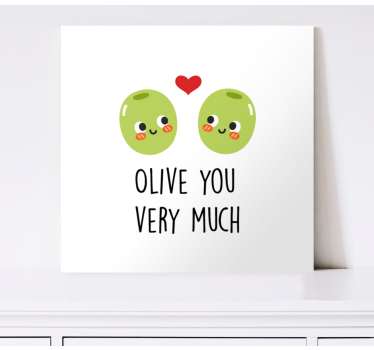 Funny quote with Olives wall art quote prints - TenStickers