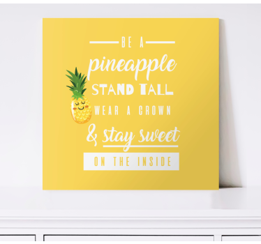 Funny quote with Pineapple  wall art quote prints - TenStickers
