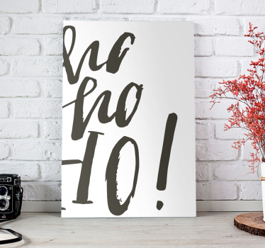 Ho ho ho!  Christmas wall canvas - TenStickers