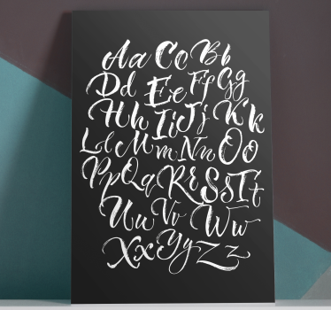 Old style alphabet Letter Canvas wall art - TenStickers