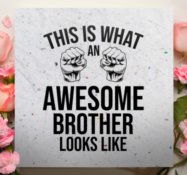 Quote canvas for amazing brother inspiration - TenStickers