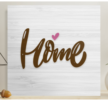 Quote canvas home love emblem - TenStickers