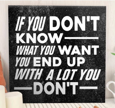 Quote canvas inspirational life wisdom - TenStickers
