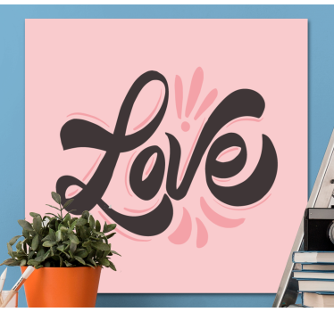 Quote canvas love expression - TenStickers