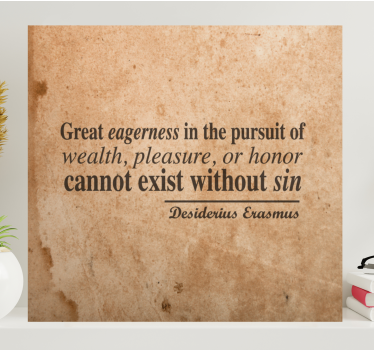 Quote canvas of ambition and prosperity - TenStickers