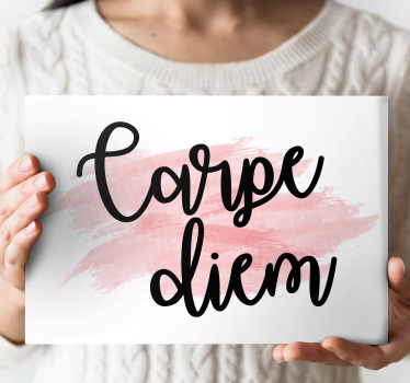 Quote canvas seize the day inspiration - TenStickers