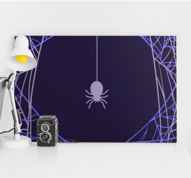 Quote canvas spider web concentration - TenStickers