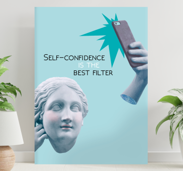 Self-love quote template aesthetic bedroom canvas - TenStickers