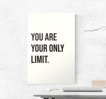 Simple inspirational text Office canvas art - TenStickers