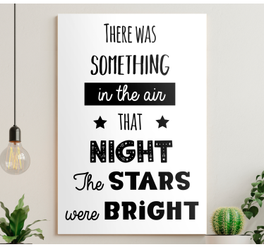 Song Lyrics something in the air Music canvas wall art - TenStickers