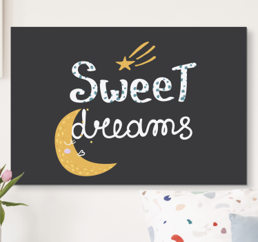 sweet dreams bedroom canvas art - TenStickers