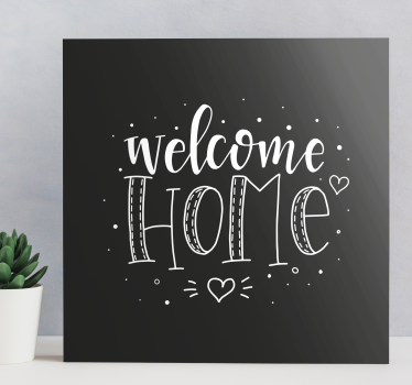 Welcome home hall canvas prints - TenStickers