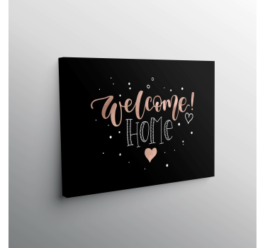 Welcome Home Heart Hall canvas prints - TenStickers