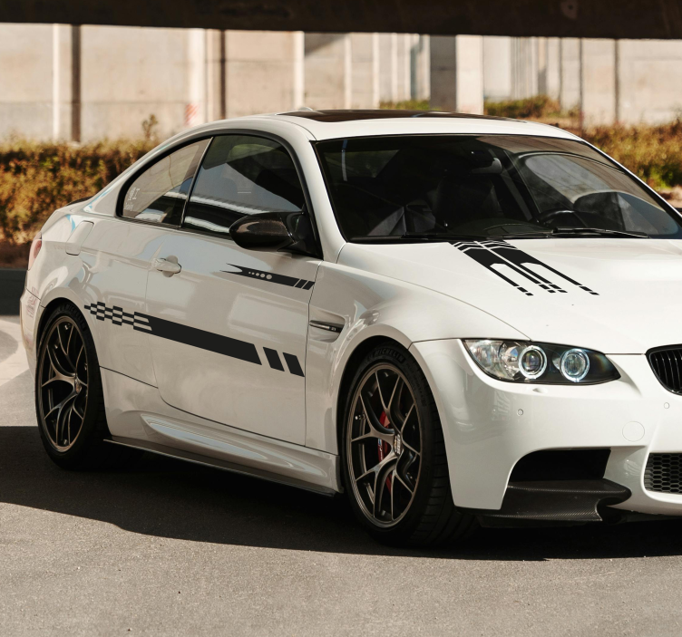 3 designs car stripe decals - TenStickers