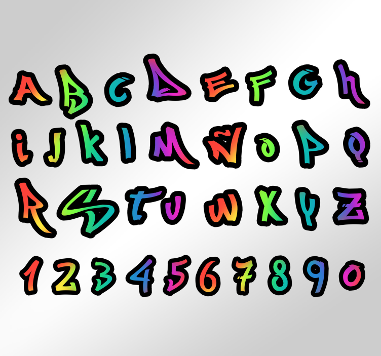 Graffiti Name Customisable Wall Sticker - TenStickers