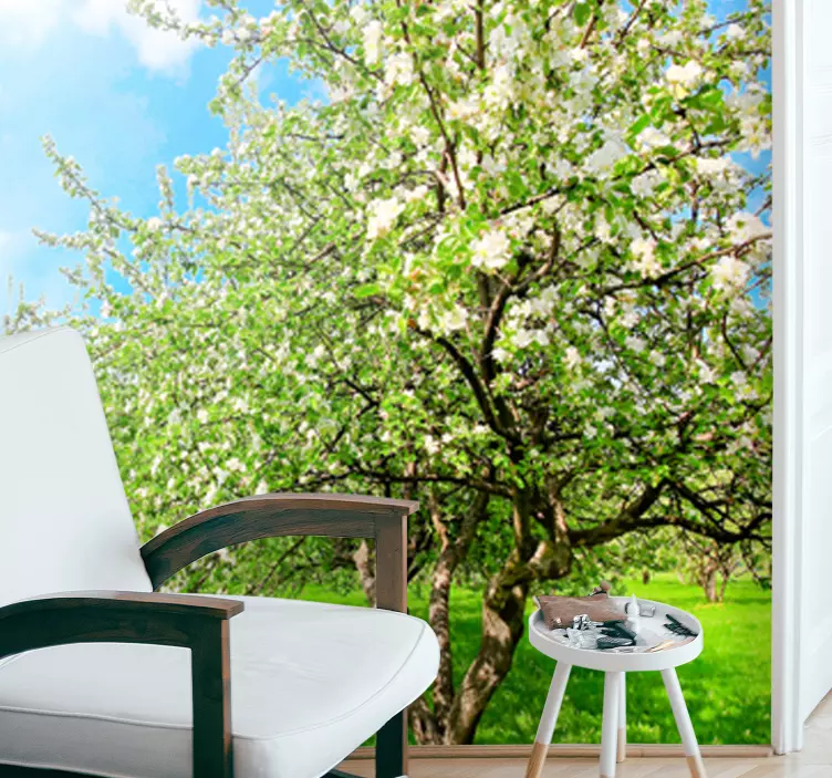 Apple Tree landscape Wall Mural - TenStickers