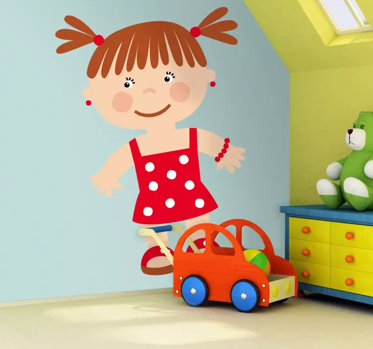 Wall stickers for kids charming woman silhouette - TenStickers